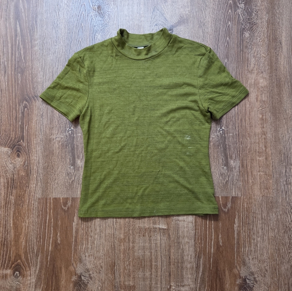 American Apparel Mock Neck T-shirt